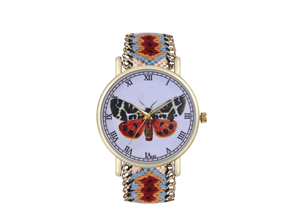 Reloj De Cuarzo Con Correa De Cuerda Textil Trenzada, Estilo Sencillo Y Moderno, Universal.