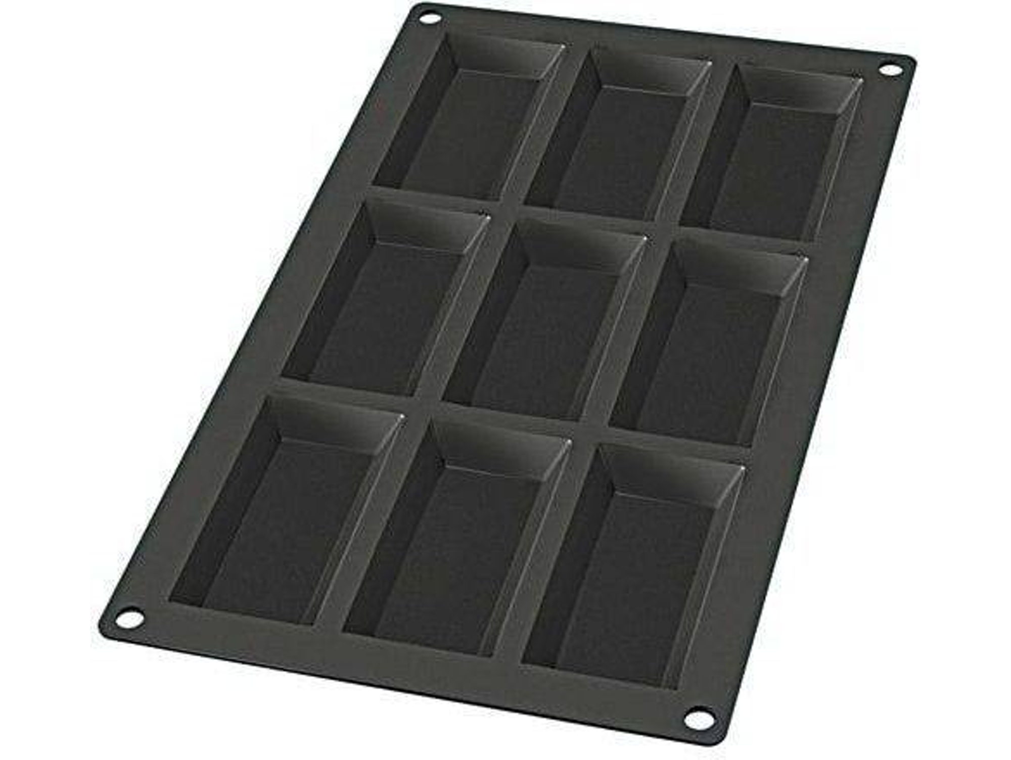Molde para Dulces LÉKUÉ Financier Retangulares (Silicona - 9 x 35 ml)