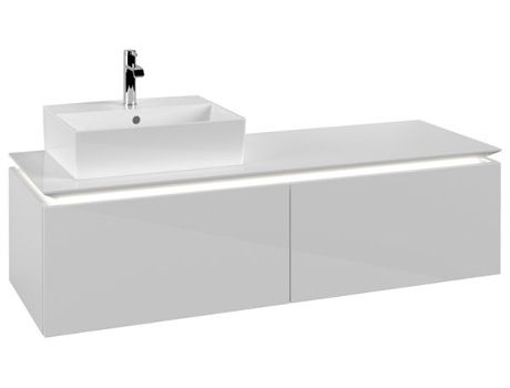 Villeroy &amp Boch Legato Vanity unit B613 1400x380x500mm lavabo a la izquierda iluminación LED