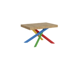 Mesa extensible 90x140/244 cm Volantis Roble Natural estructura 4/B