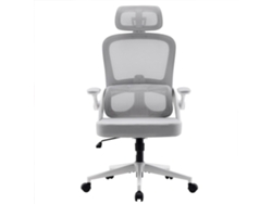 SIHOO M102C: Silla de oficina ergonómica con altura y soporte lumbar regulables, reposabrazos y asiento ancho. Cert. TÜV. Blanco.