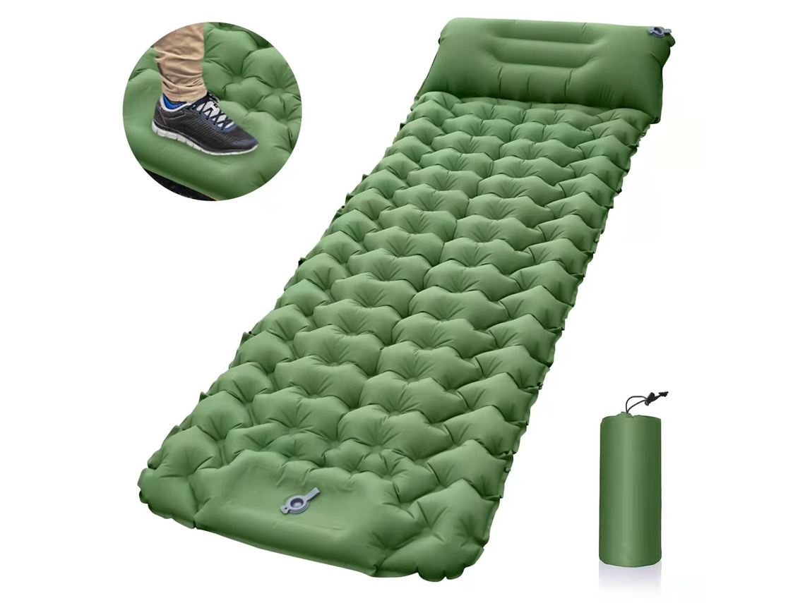 Esterilla de camping Digitallab de nailon 20D, compacta e impermeable (verde oliva)