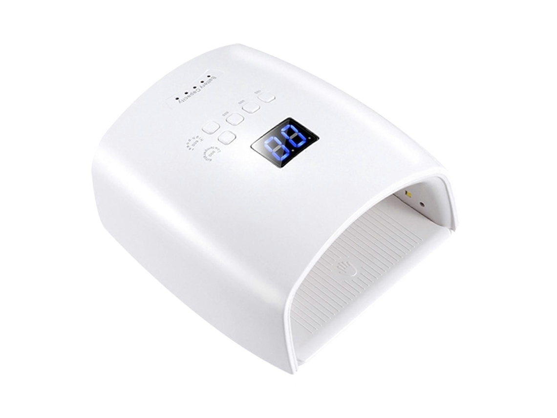 Lâmpada De Unhas Led Uv Sem Fio De 48w Com Luz Dupla E Temporizador Para Manicure.