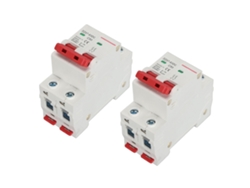 Omni-2pcs Interruptor De Circuito Cc 2p 50a 500v Para Sistema Solar Pv, Montaje En Rail Din, Capacidad De Interrupción 4500a