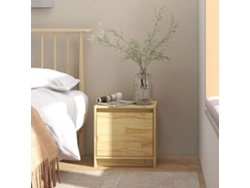 Mesita de Noche 40X30,5X40 Cm Madera de Pino Maciza