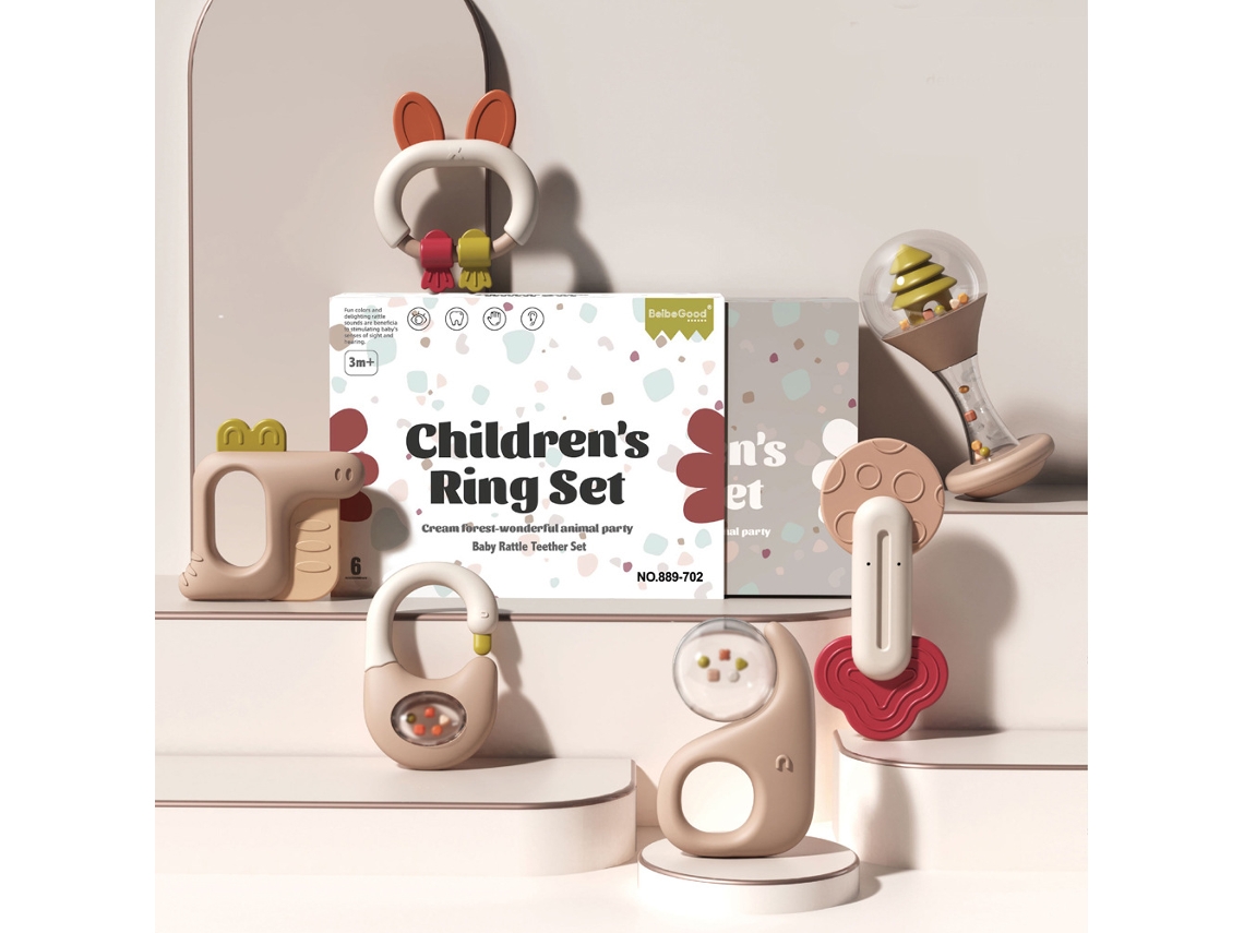 Sonajero musical Digitallab para bebés recién nacidos de 3 a 6 meses (juego de 6 piezas)