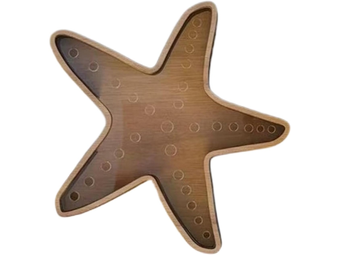 Vitrina transparente con forma de estrella, ideal para la escuela, la oficina, la librería, la estantería, el coche, el mar, el hogar, la cafetería, la tienda o la mesa. GOKOCO