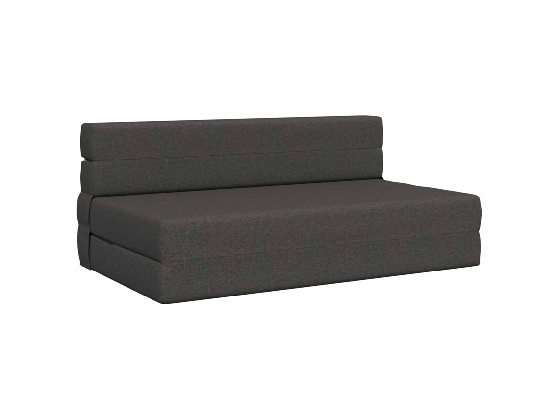 Sofá Cama Plegable Gris Oscuro 152 X 86,5 X 60 Cm Tela