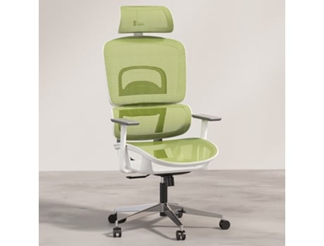 Silla de Oficina Ergonomica con Ruedas y Reposabrazos - Keys Verde ICONIK INTERIOR