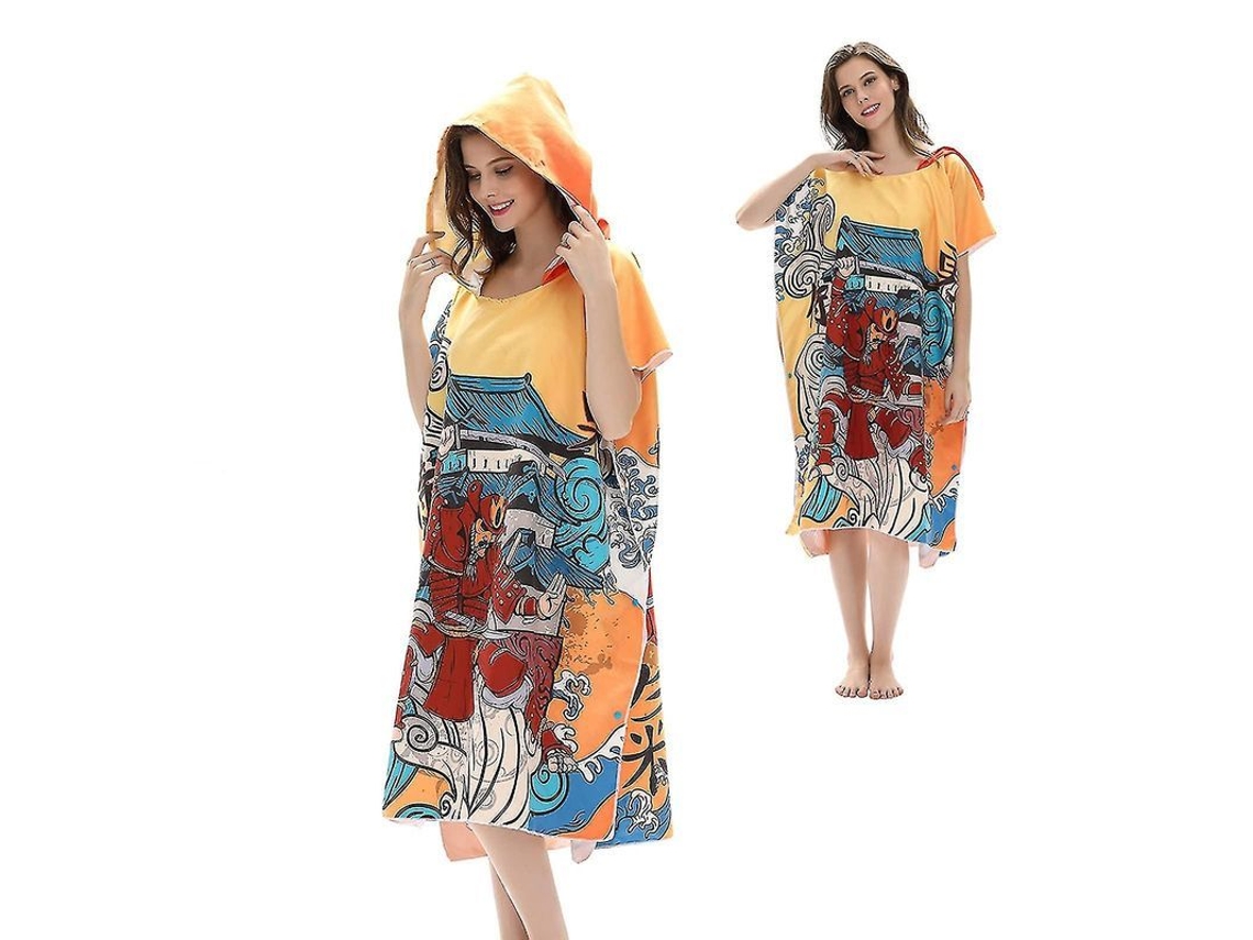 2026-toalla De Playa Con Capucha Para Cambio Al Aire Libre, Bathrobe Rápido Secado Unisex Para Surf Y Deportes Acuáticos