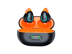 Auriculares Bluetooth Con Clip Yuysan Q71, Deportivos, Inalámbricos, De Conducción Ósea, Color Negro Y Naranja