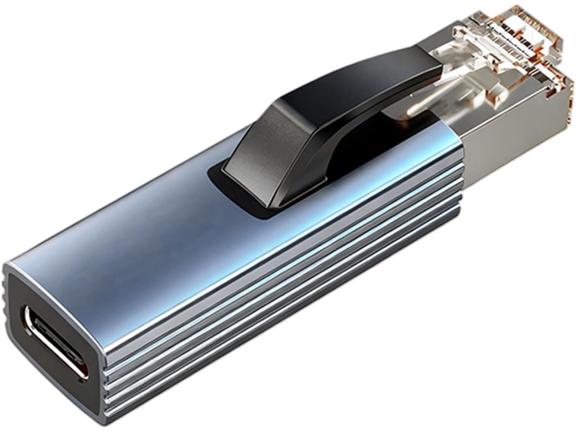 Adaptador convertidor USB-C a Ethernet RJ45 para trabajo, entretenimiento, redes y otros usos. SFUSHOS