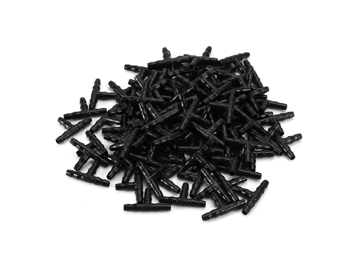 Conector en T de resorte de 100 piezas para sistema de riego por goteo
