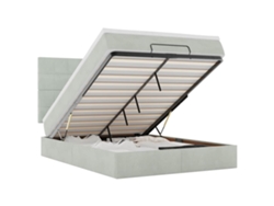 Maison Exclusive - Estructura Cama Otomana Colchones Gris Claro 140x190cm
