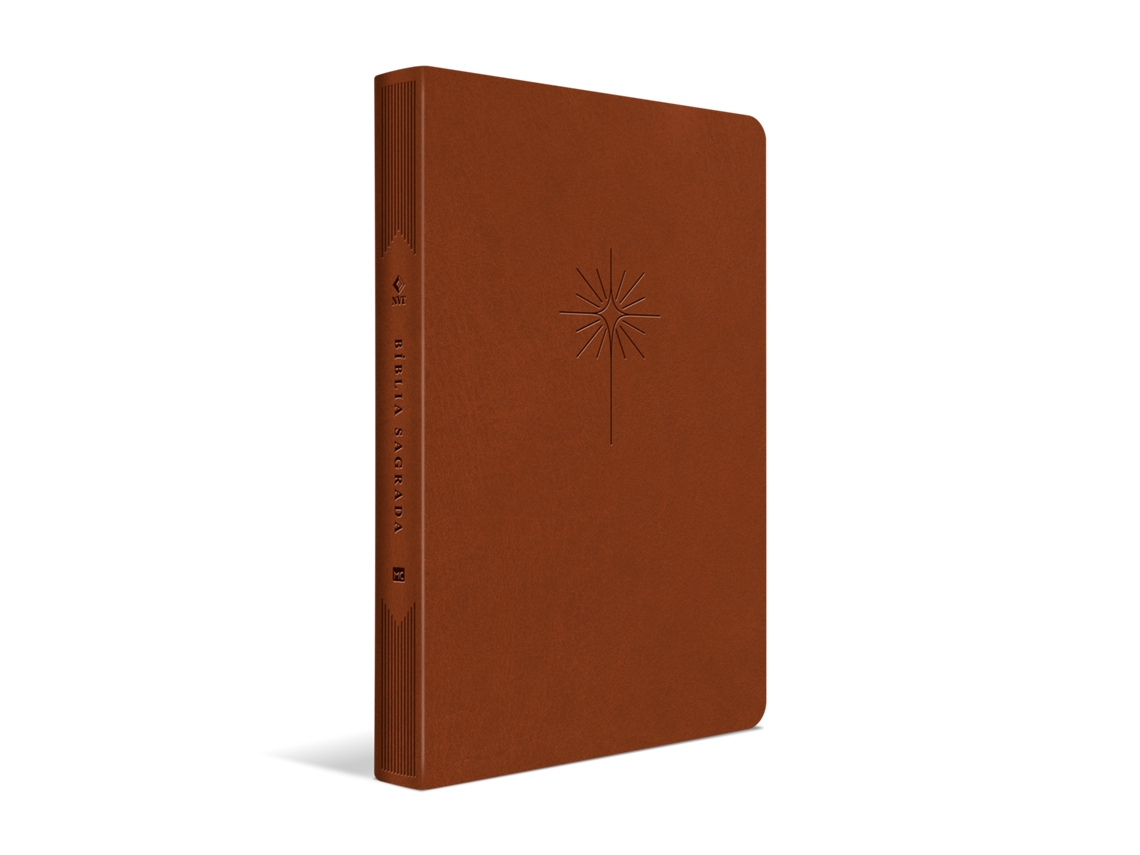 Libro Bíblia Nvt - Filament - Marrom, Luxo Couro Sintético Slim Letra Grande De Mundo Cristão (portugués)
