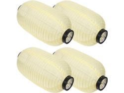 Juego De 4 Faroles Japoneses Colgantes Impermeables Para Decoración De Interiores Y Exteriores.