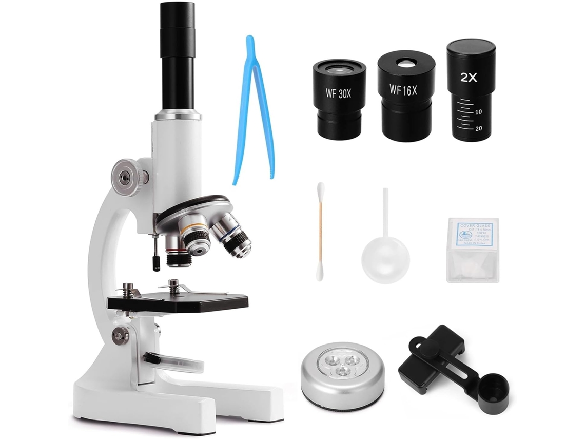 Microscopio Digital Monocular De 64x-2400x Para Niños De Primaria.