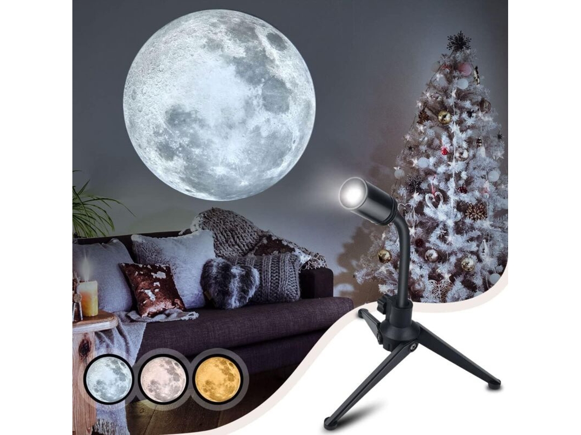 Luz Nocturna Para Bebés, Proyector De Luna, Lámpara Led De Proyección De Luna.