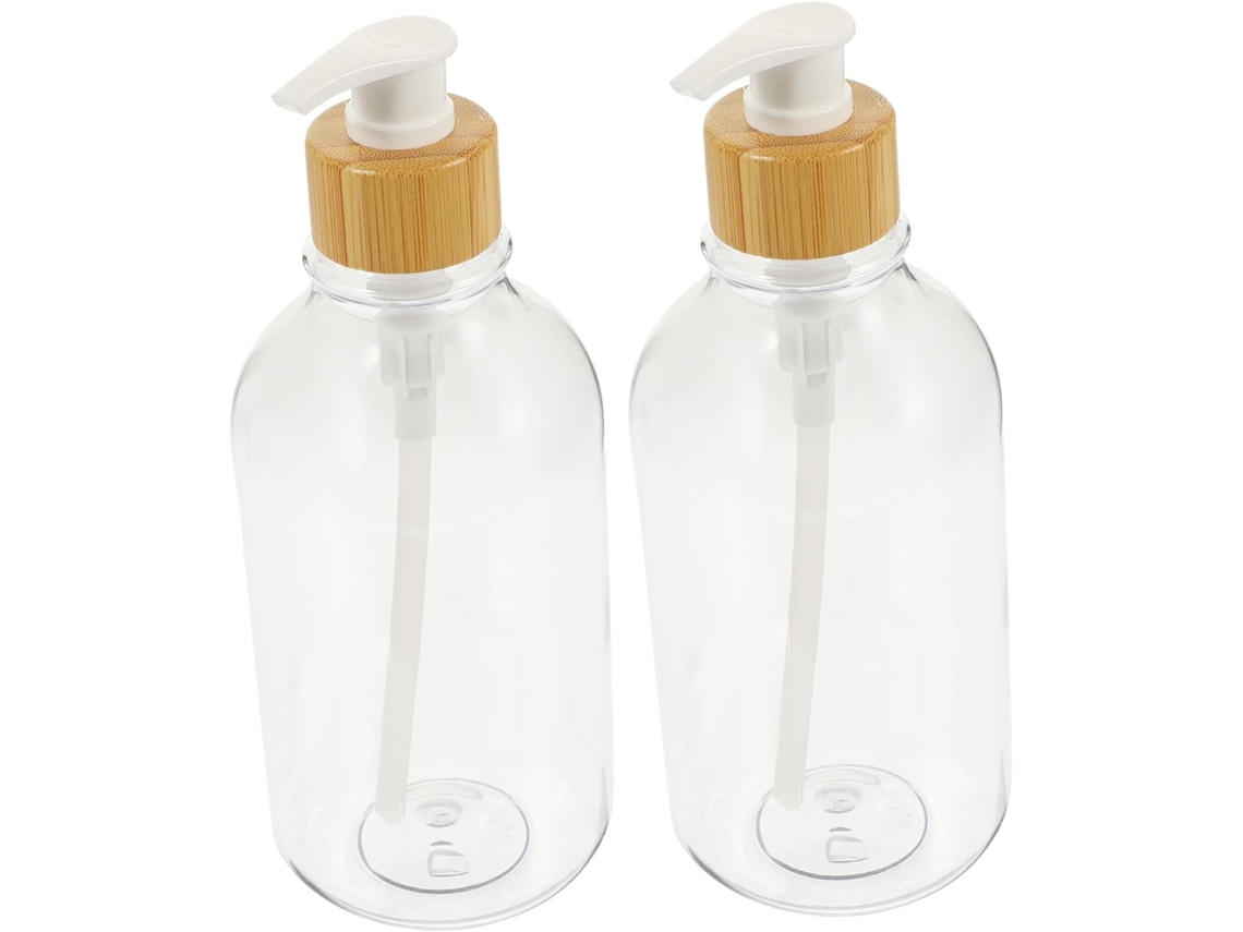 Juego de dispensador de baño transparente