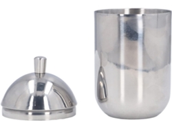 Recipiente para bolas de algodón Gokoco de acero inoxidable con tapa JTLB, ligero, lujoso y resistente al polvo.