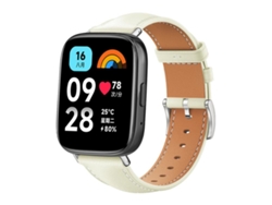 Correa para Redmi Watch 3 Active / Lite - Piel negra - Cabeza plana - Textura de tiburón (20 mm)