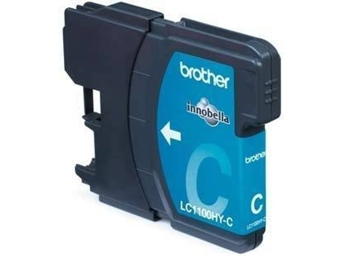 Cartucho de tinta Original BROTHER LC1100HYC Cian 750 páginas