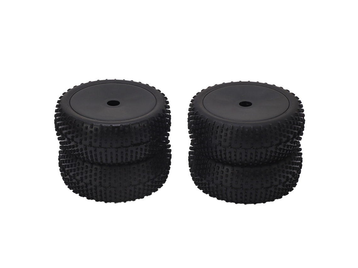4 Neumáticos Para Coches Rc Con Diámetro De 112 Mm, De Goma Y Buje De Plástico, Universales Para Modelos A Escala 1/8.