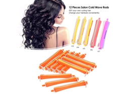 2026-12 Bobes de Ondas Frias para Cabelo com Elástico, Modeladores de Cabelo para Salão, Ferramentas de Penteado DIY para Mulheres