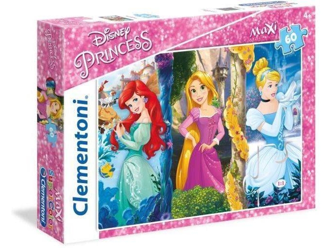 Puzzle CLEMENTONI Maxi Princesas (60 Piezas)