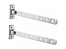 Soporte de pared plegable, 2 piezas, acero inoxidable, tendedero para dormitorio, sala o balcón CISE | MOON