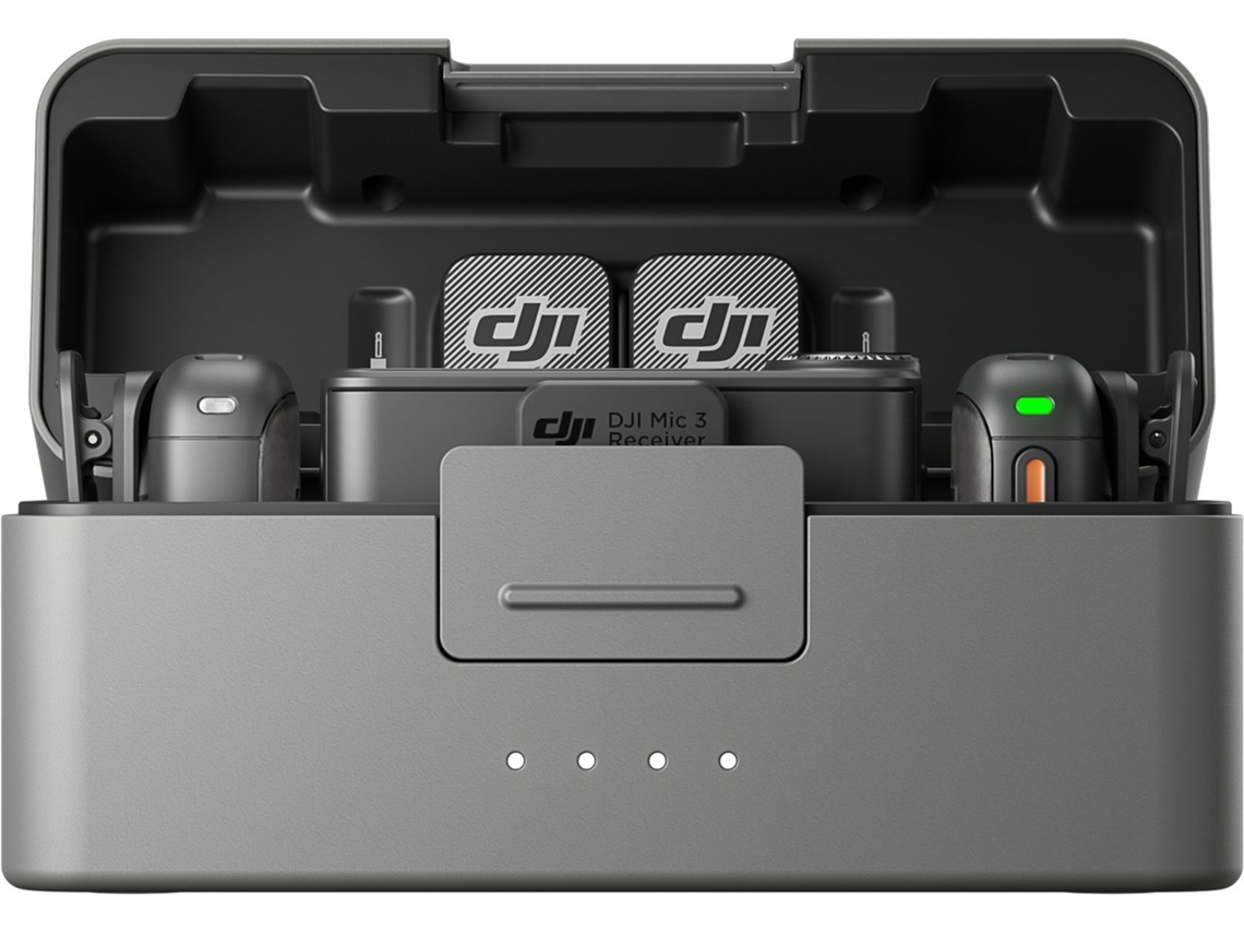Estuche de carga para DJI Mic 3, micrófono, 2 transmisores y 1 receptor