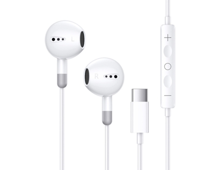 Auriculares con Cable DONGLINE Auriculares con cable Auriculares para juegos semi-in-ear disponibles para Tipo-C-Blanco 2 piezas 1.2M