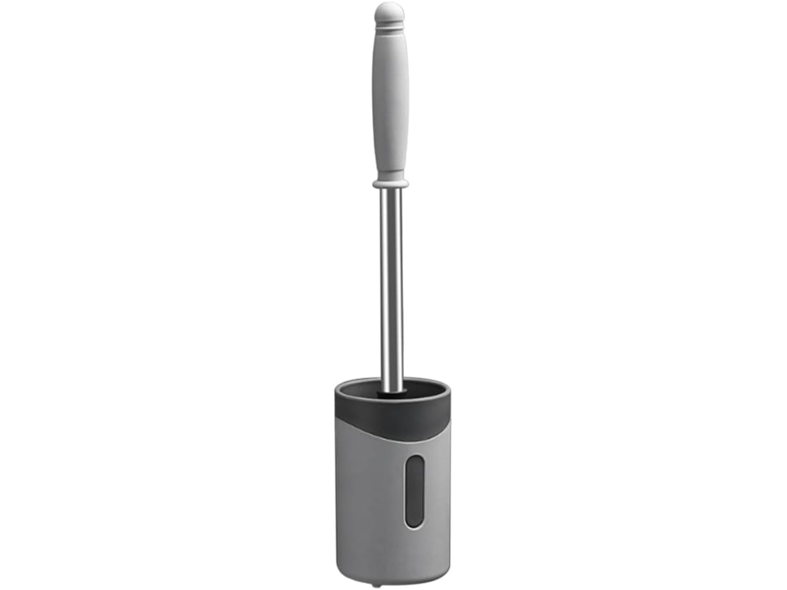 Cepillo de inodoro con cerdas suaves, cepillo de limpieza antideslizante para montaje en pared Gokoco