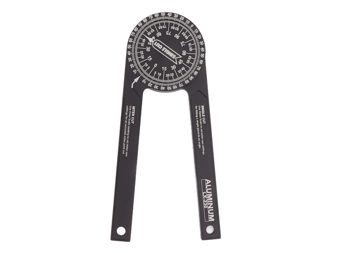 Transportador De Ángulos De Aluminio Para Sierra Ingletadora Con 2 Escalas Láser, Buscador De Ángulos Preciso Para Carpinteros.