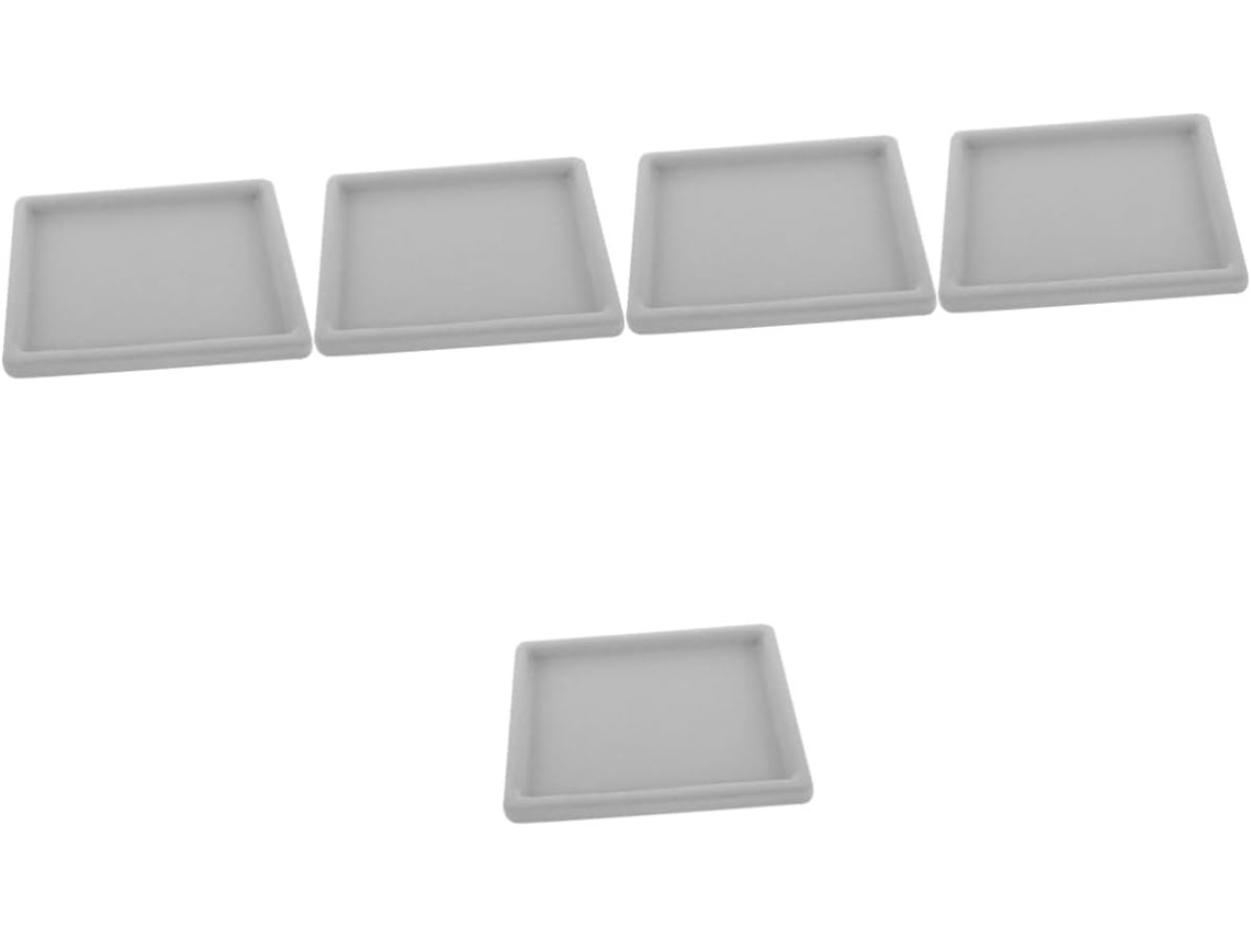 Nuobesty Juego De 5 Piezas De Bandejas Para Joyas, Soportes Para Pulseras, Bolsas Y Estantes.