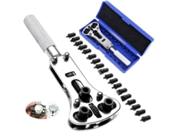 Herramienta Para Abrir Tapas De Cajas De Relojes, Llave De Reparación, Extracción De Tornillos, Ajustable, Acero, 17-37 Mm