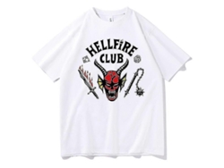 Camiseta Para Adultos Del Club Fuego Infernal De Stranger Things 4 (2022) Divertida Comedia Tallas S A 5xl Gildan Alta Calidad