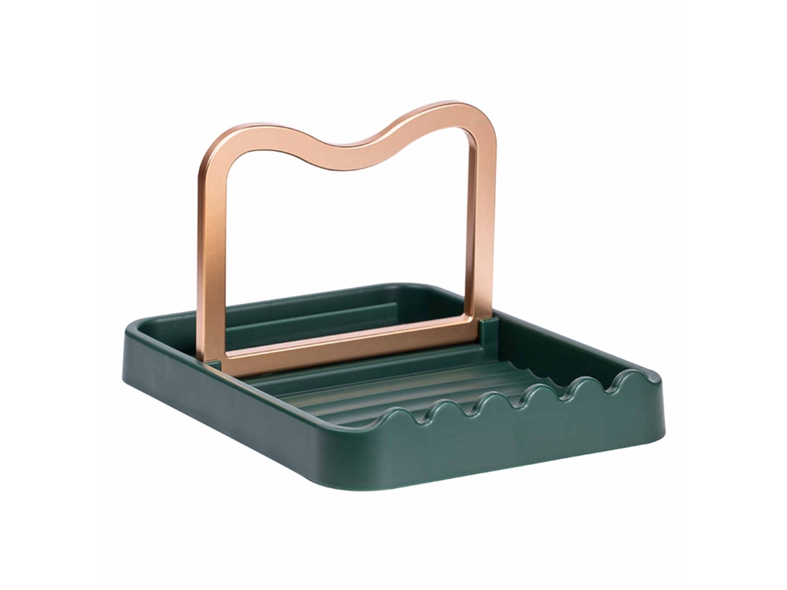 Soporte De Plástico Multifuncional Para Espátulas, Cucharas Y Tapas De Ollas Para Uso En La Encimera De La Cocina.