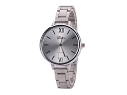Reloj De Pulsera Analógico Para Mujer Con Esfera Redonda De Cuarzo Y Correa De Piel Sintética (rosa)