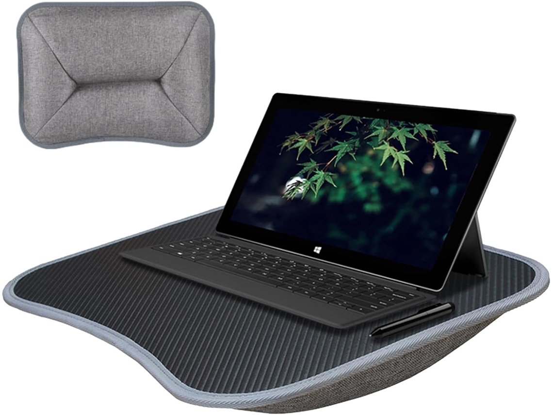 Mesa De Ordenador Con Tablero Acolchado Y Asa Para Escribir, Trabajar O Jugar En El Sofá Cama.