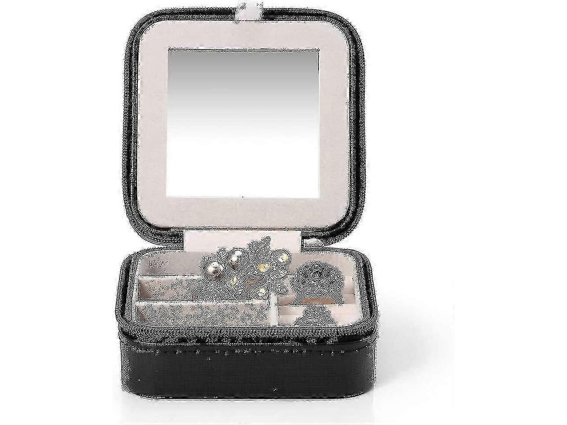 Mini joyero, pequeño estuche de almacenamiento, organizador de joyas para joyeros de viaje Hengjian