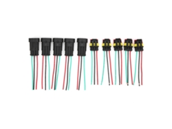 Yncm2026-5 Conjuntos Conector Eléctrico Impermeable Para Coche Con Cable 1/2/3 Pin