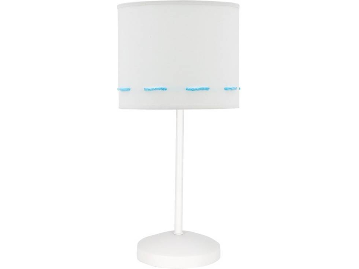 Lámpara de Mesa FABRILAMP Trazos (Azul Claro - E14 - Máx. 40W - Tela)