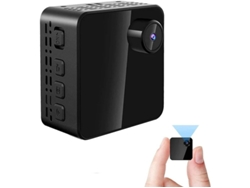 Mini cámara espía 1080P/4K HD inalámbrica para bebés, monitor con visión nocturna, detección de movimiento y visualización remota (negra) Bestvite