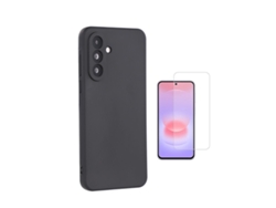 Kit De Cristal Templado Cleargorilasglass Funda Protectora Trasera De Silicona Gift4me Para Samsung Galaxy A27 - Negro