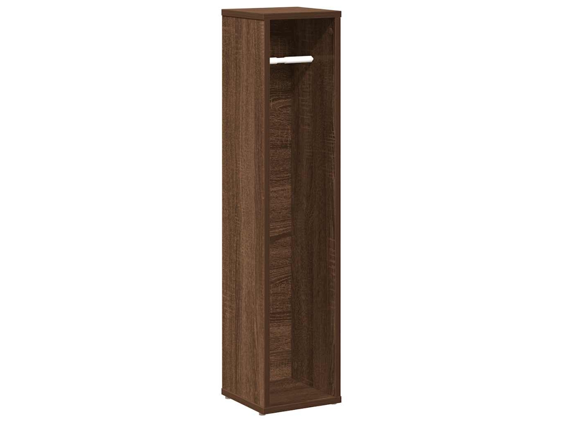 Maison Exclusive - Mueble De Baño Con Portarrollos, Roble Marrón, 20,5 X 20 X 90 Cm