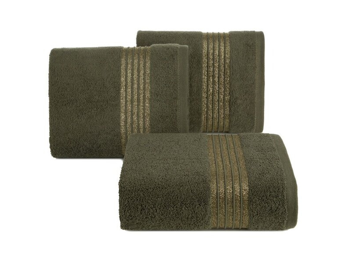 Toalla Con Cenefa E Hilo Brillante Lila 50x90 Oliva