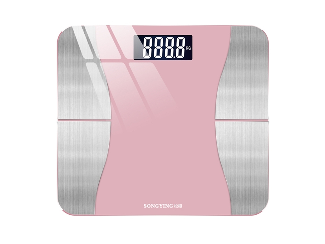Báscula De Grasa Corporal Inteligente Songying Sy06, Para Uso Doméstico, Recargable (290 X 260 Mm) (rosa Cerezo)