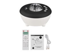 Proyector multifuncional Aurora Boreal, proyector de luz nocturna Galaxy, altavoz Bluetooth, blanco Yunzii