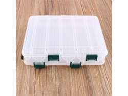 Caja De Plástico Grande Con 12 Compartimentos, De Doble Cara, Para Guardar Señuelos Y Aparejos De Pesca.